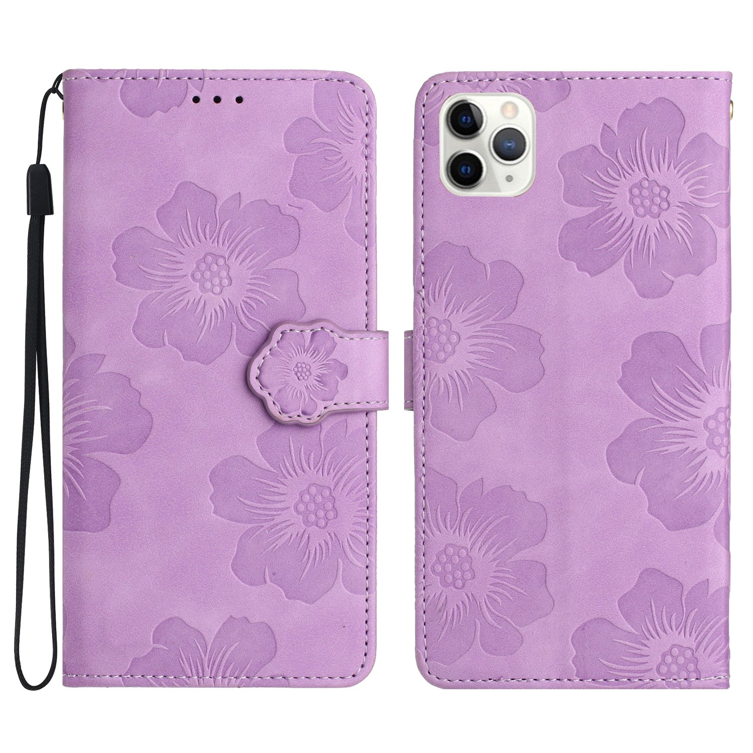 For iPhone 11 Pro Flowers Imprint Flip Stand Phone Case PU Leather Wallet Shockproof Cover For iPhone 11 Pro Flowers Imprint Flip Stand Phone Case PU Leather Wallet Shockproof Cover